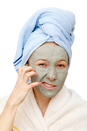 The clay facial mask treatment and beauty secrets